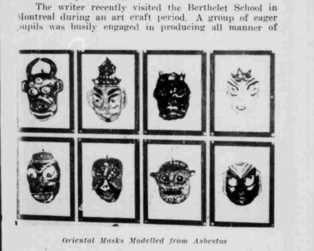 Asbestos Masks in School 1950 May AsbestosMagazine